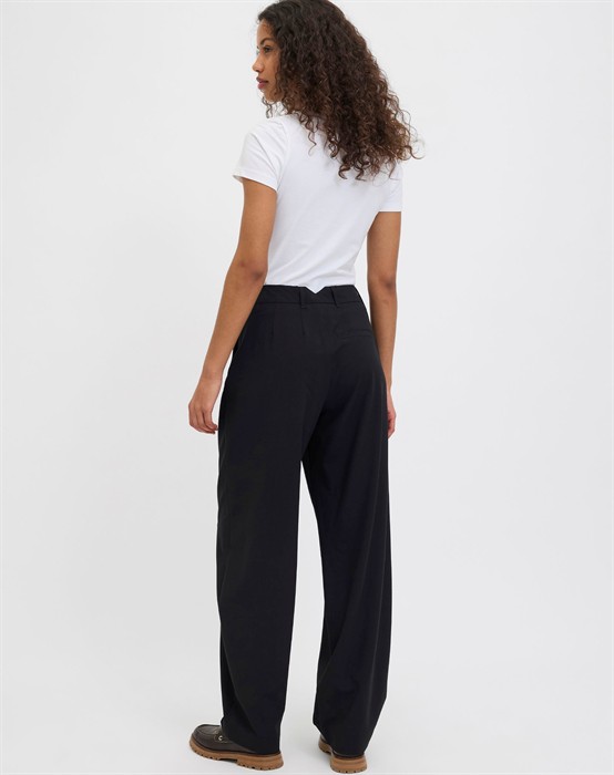 JXBillie Relaxed Pleated HW Bukser - Black